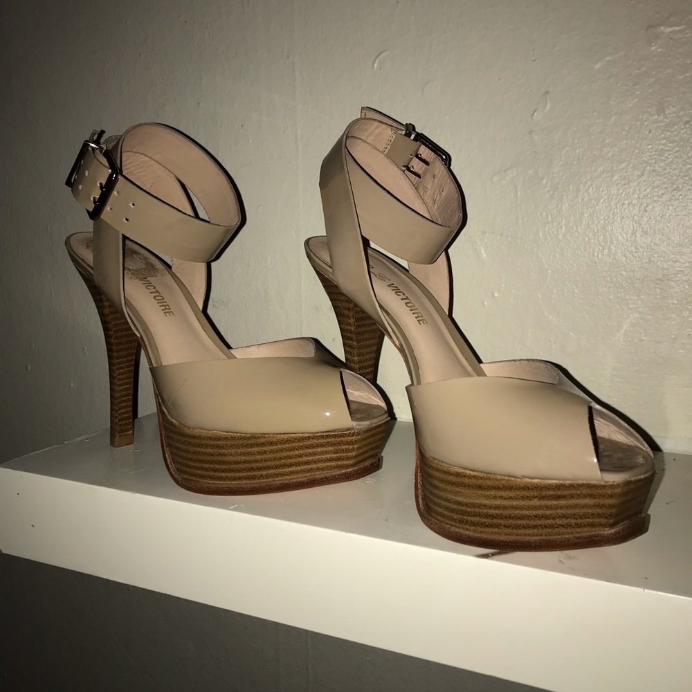 Genuine patent leather 5 inch heels